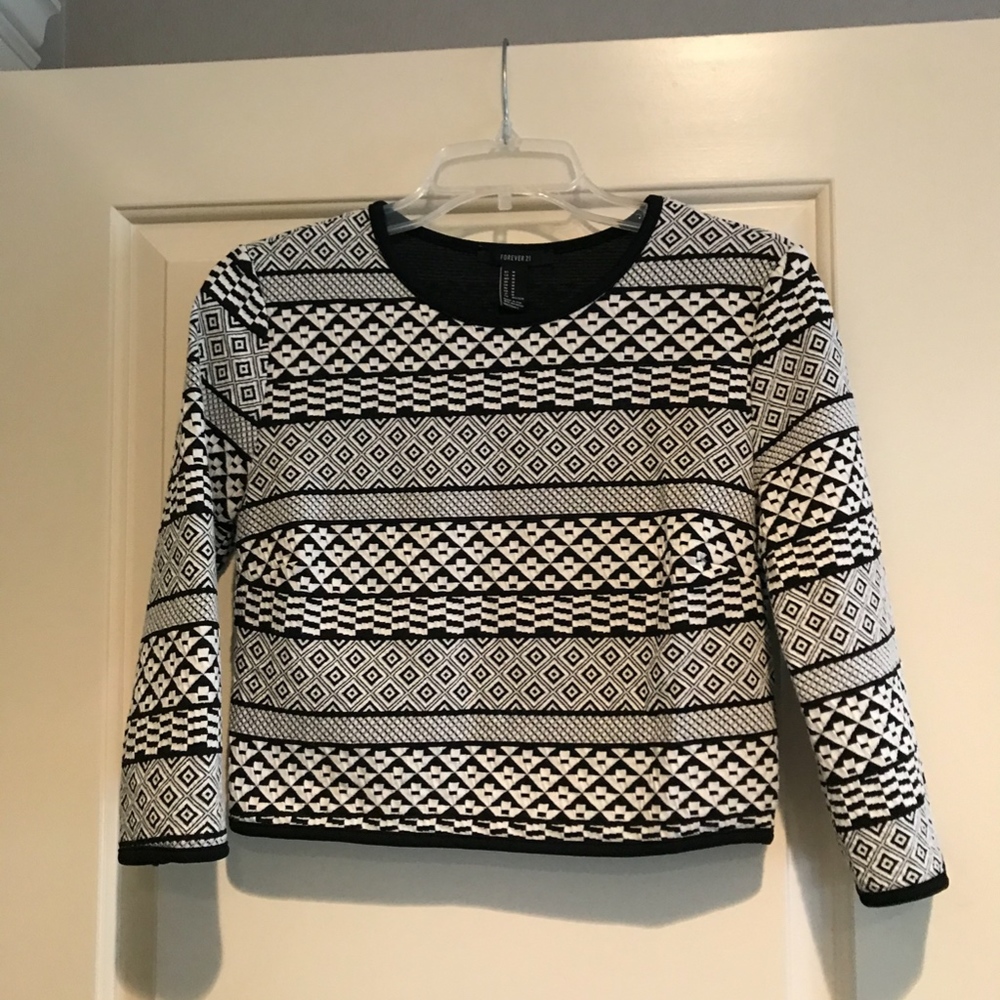 Cropped Sweater Soft Cotton Blend Forever 21 Women's Small